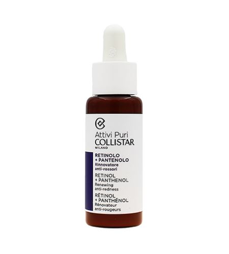 Collistar Attivi Puri Retinol + Panthenol protivráskové retinolové sérum s panthenolem 30 ml