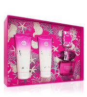 Versace Bright Crystal Absolu dárková sada pro ženy parfémovaná voda 90 ml + sprchový gel 100 ml + tělové mléko 100 ml + parfémovaná voda 5 ml