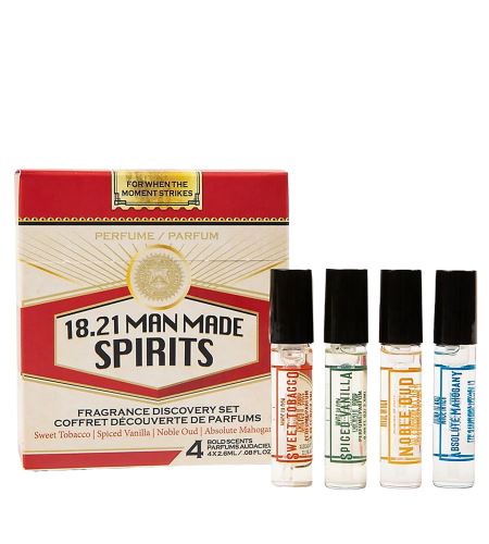 18.21 Man Made Spirits Fragrance Discovery Set sada pánských parfémů 4x2,6 ml