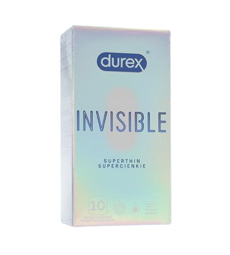 Durex Invisible Extra Thin Extra Sensitive kondomy 10 ks