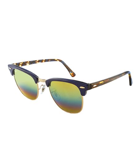 Ray-Ban RB3016F Clubmaster sluneční brýle unisex 55x19x145 mm duhová