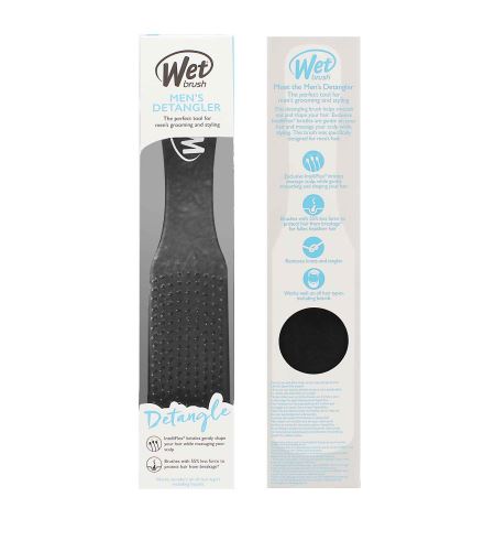 Wet Brush Men's Detangler kartáč na vlasy Black Leather