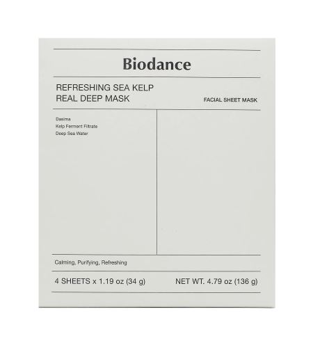 Biodance Refreshing Sea Kelp Real Deep Mask zklidňující hydrogelová pleťová maska