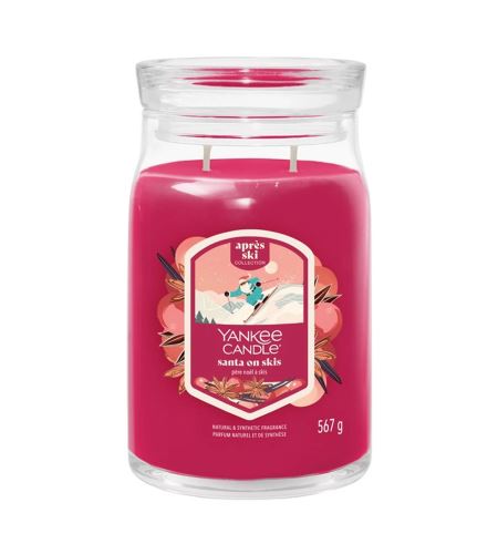 Yankee Candle Santa On Skis Signature vonná svíčka 567 g