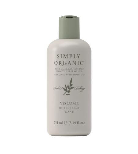 Simply Organic Volume Hair & Scalp Wash šampon pro objem vlasů a osvěžení pokožky hlavy