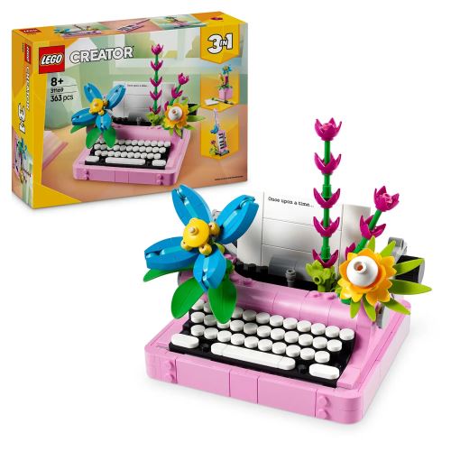 LEGO® Creator 3 v 1 31169 Psací stroj s květinami