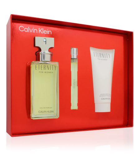 Calvin Klein Eternity dárková sada pro ženy parfémovaná voda 100 ml + tělové mléko 100 ml + parfémovaná voda 10 ml