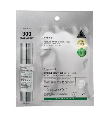 VT Cosmetics Reedle Shot 300 2 Step Mask zpevňující pleťová maska v plátýnku 1,5+25 g