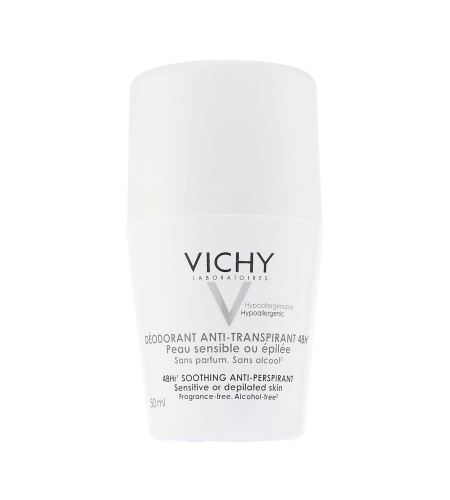 Vichy 48Hr Soothing Anti-Perspirant roll-on deodorant pro citlivou nebo depilovanou pokožku 50 ml