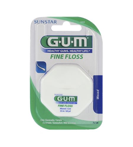 G.U.M Fine Floss voskovaná dentální nit 55 m